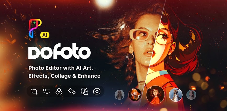 AI Photo Editor - DoFoto 5 DoFoto Premium Mod APK AI filter example